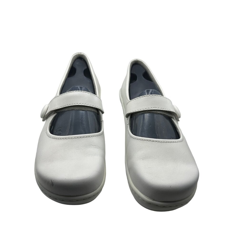 Klogs Ashley women’s size 8M white Mary Jane nursing comfort clog with inserts